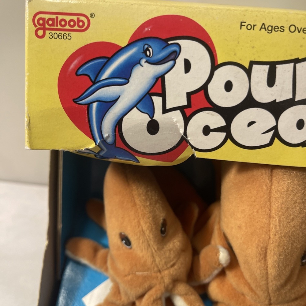 Pound Ocean Octopus Family Stuffed Toy Galoob 1999 New In Box Water Animals - Picture 2 of 16